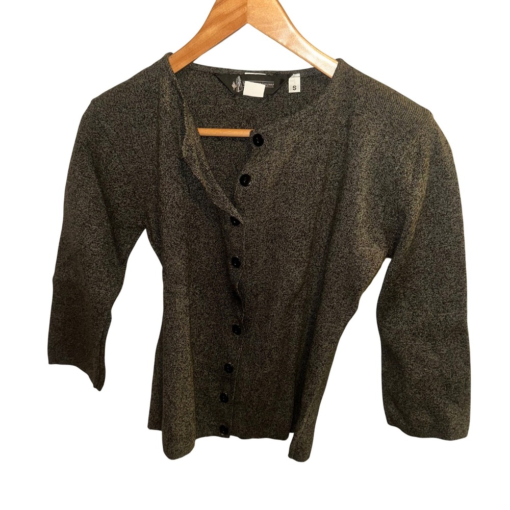 The J.‎ Peterson Company Women's Knit Button Up Cardigan Sweater Size Small Gray